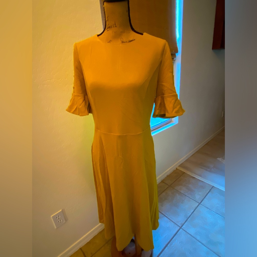 Yellow Boden dress size 12